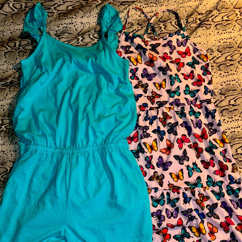 NWOT Girls Romper and Dress Bundle